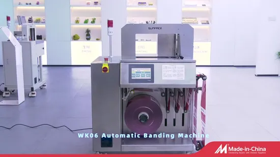 New Model High Table Automatic Vacuum Feeding Banding Machine with Eye Mark Sensor